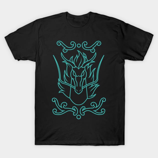 Dragon Shiryu T-Shirt by Nykos